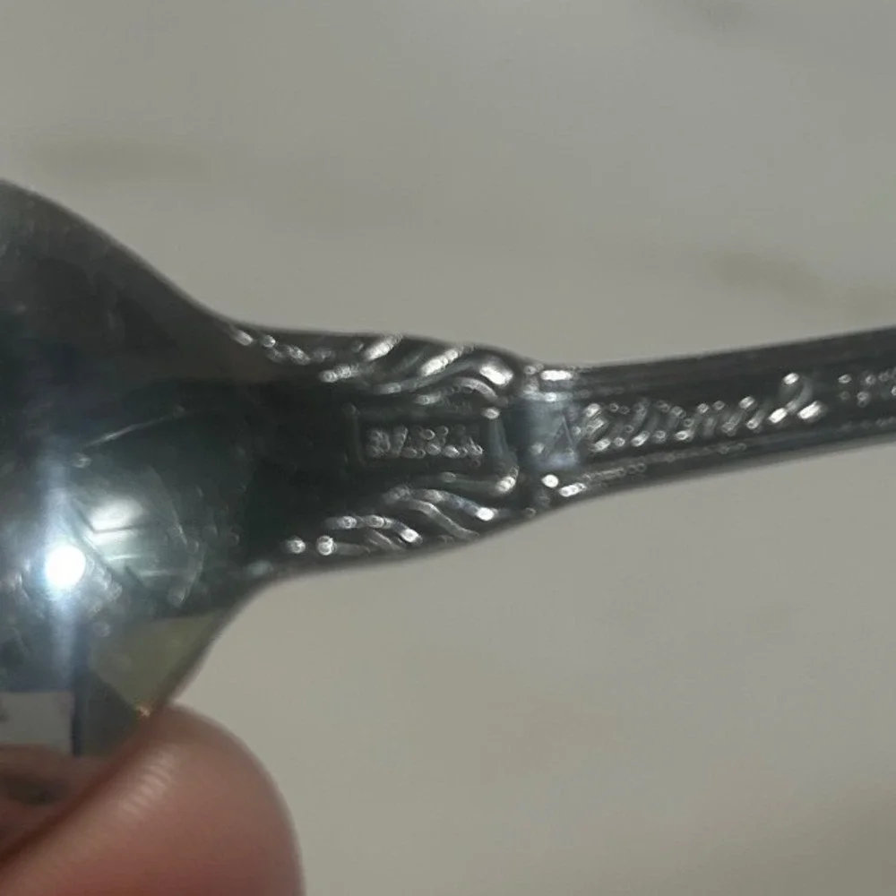 National Stainless Illusion Teaspoons Set of 2 Glossy Silverware Japan